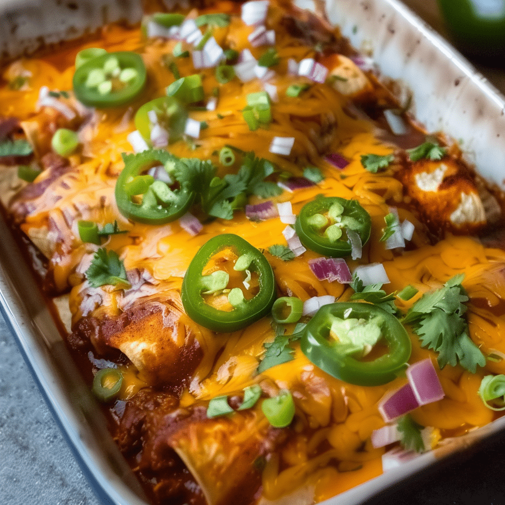 Chili Cheese Enchiladas with Tex Mex Enchilada Sauce