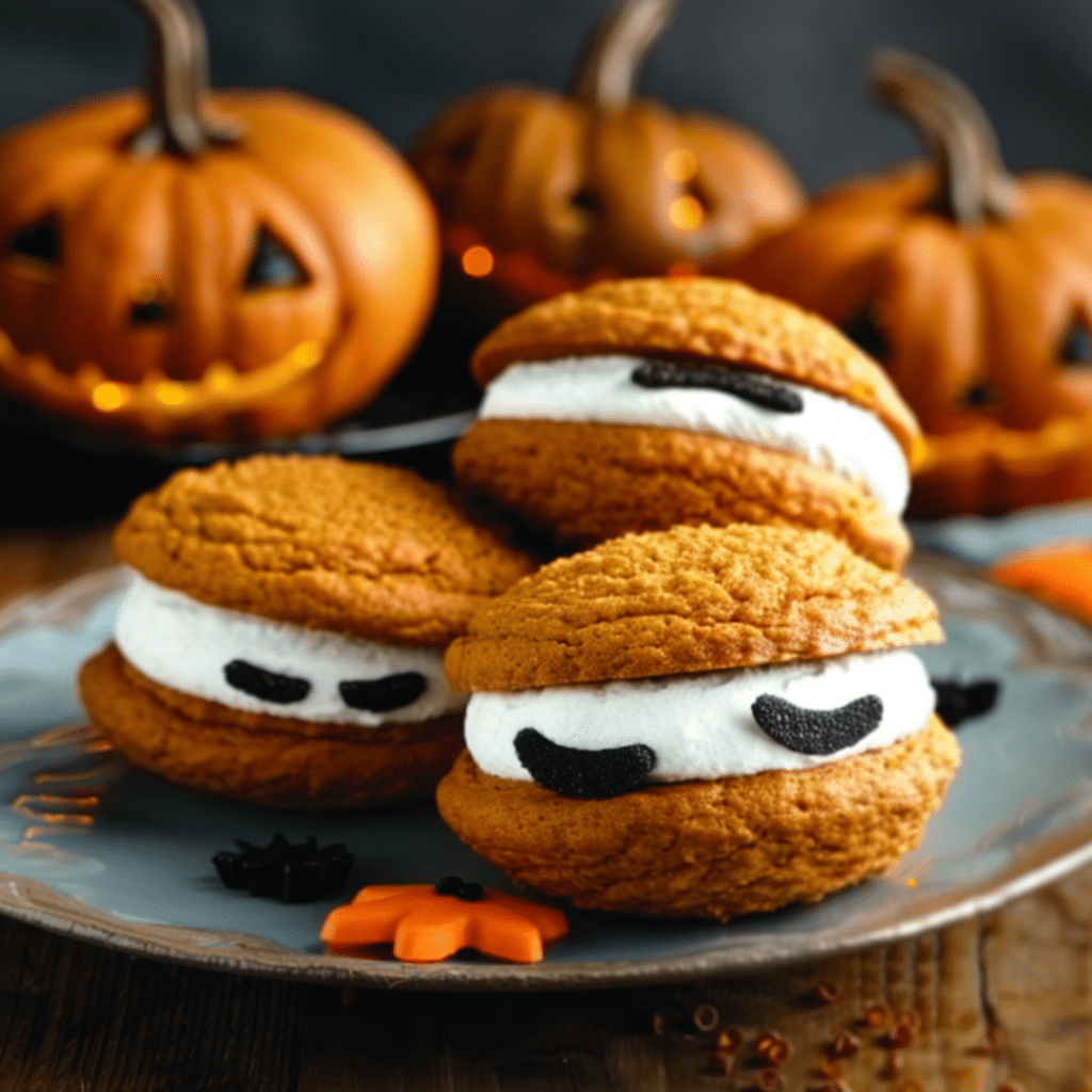 Festive Fall Whoopie Pies Pumpkin Spice Dessert for Parties and Potlucks