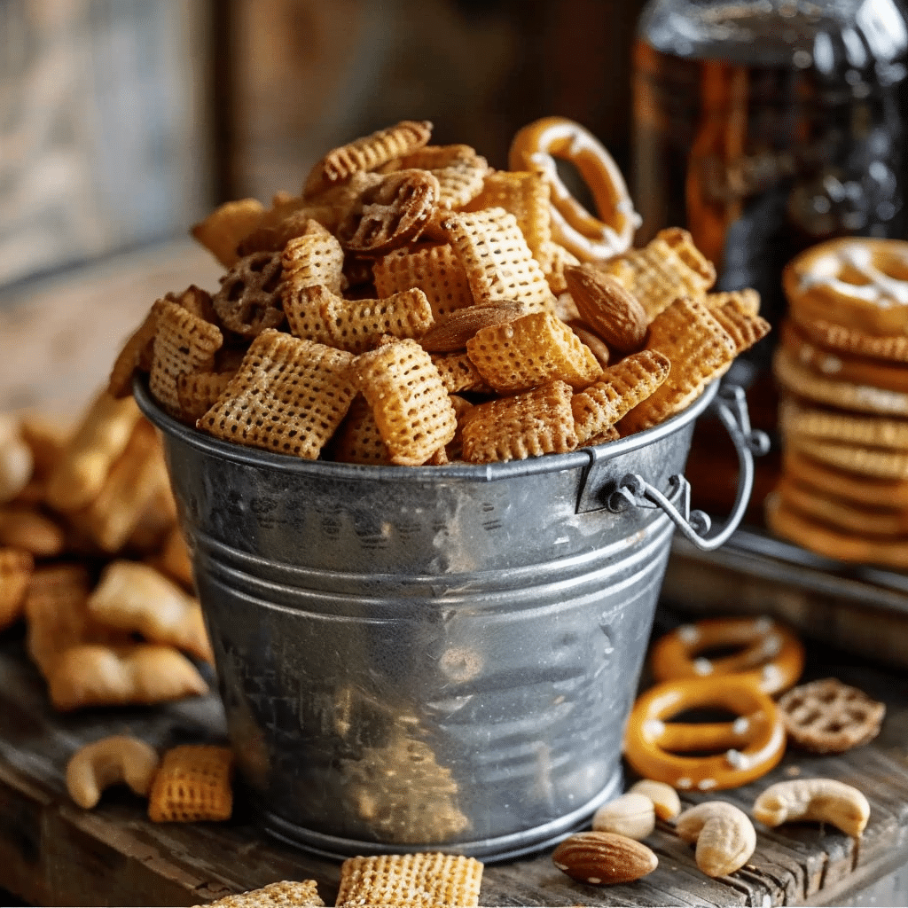 Homemade Chex Mix The Original Savory Party Snack Recipe